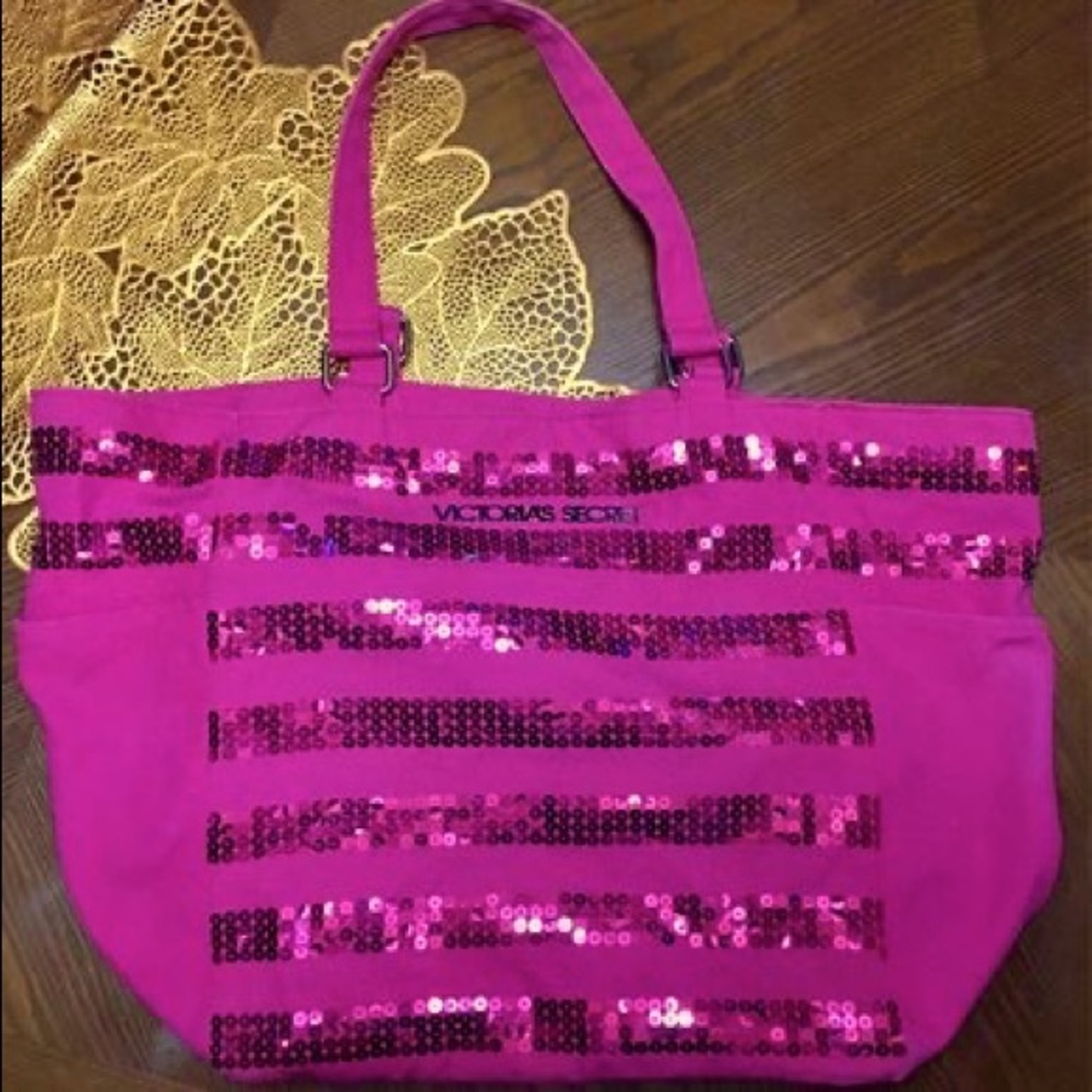 Victoria Secret Pink Sequin Bag